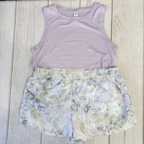 RBX Performance Shorts Pastel Colors & Coordinating Yogalicious Sleeveless Top - Picture 1 of 9